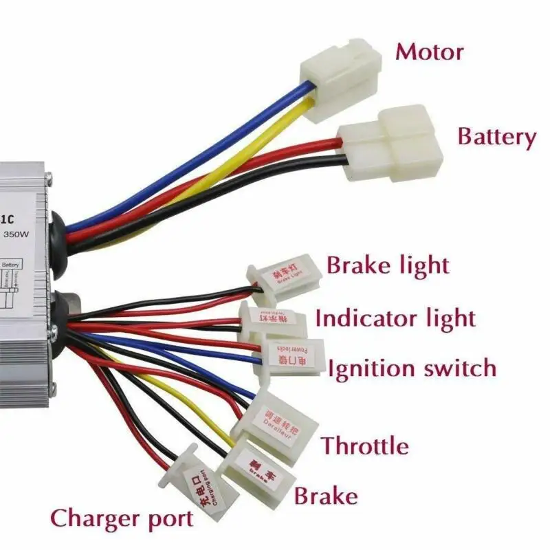 

3 needles Speed Governor Controller 24V 350W Electric Bike Grips Throttle