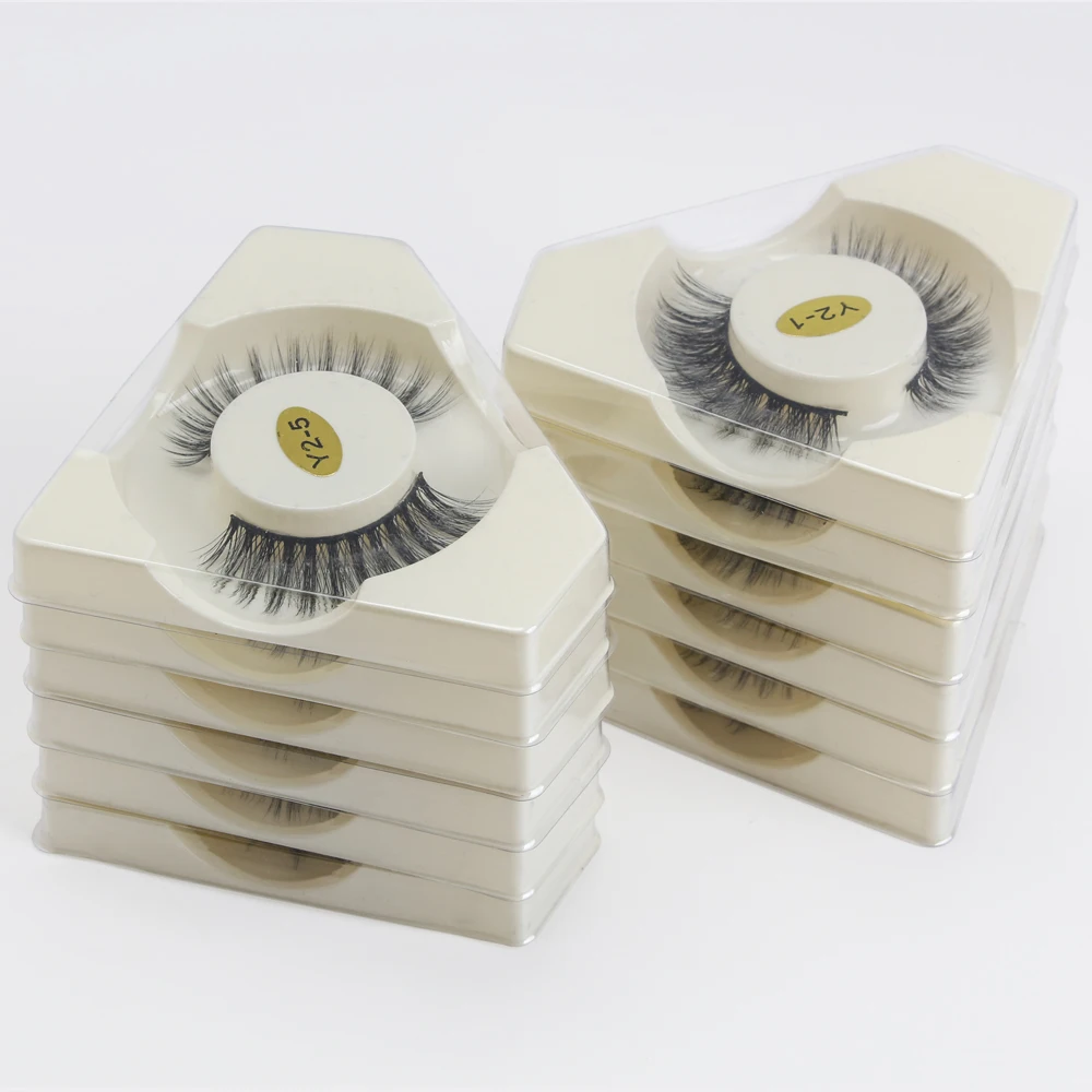 Ресницы 3D норковые натуральные густые накладные для макияжа 20 пар оптом | Красота