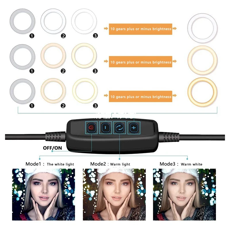 Кольсветильник светильник для видеоконференции 6 0 дюйма с зажимным креплением 3