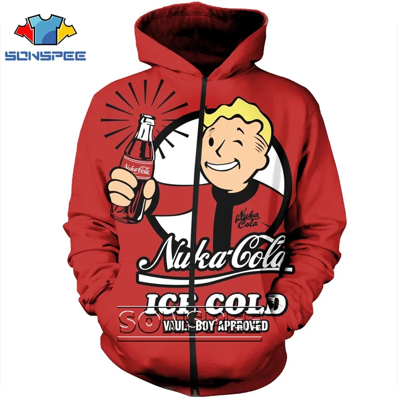 SONSPEE Забавный 3D принт Fallout 4 хип хоп для мужчин женщин детей игровой свитер Harajuku