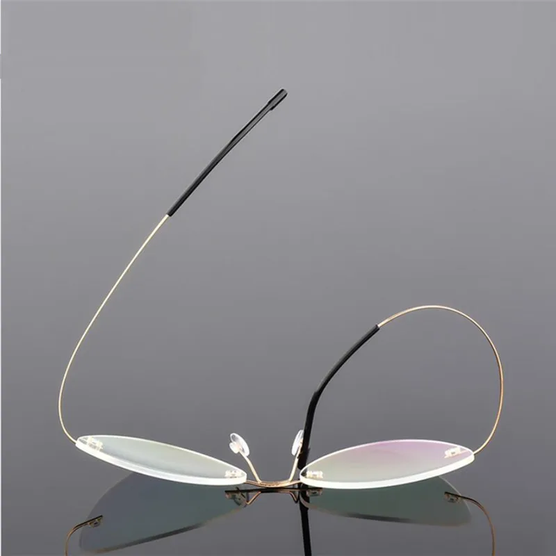 Оправа для очков без оправы ультралегкие очки из титанового сплава кошачий глаз