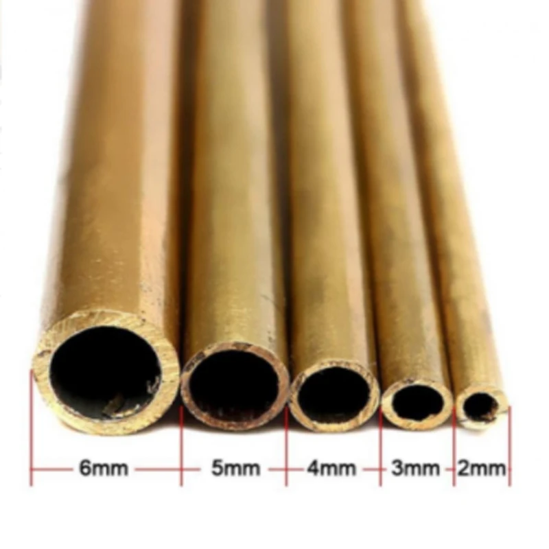 Латунная Труба 1 шт. 500 мм для рукоделия диаметр 2/3/4/5/6/7/8/9/10/12/14/16/18/20 ручной