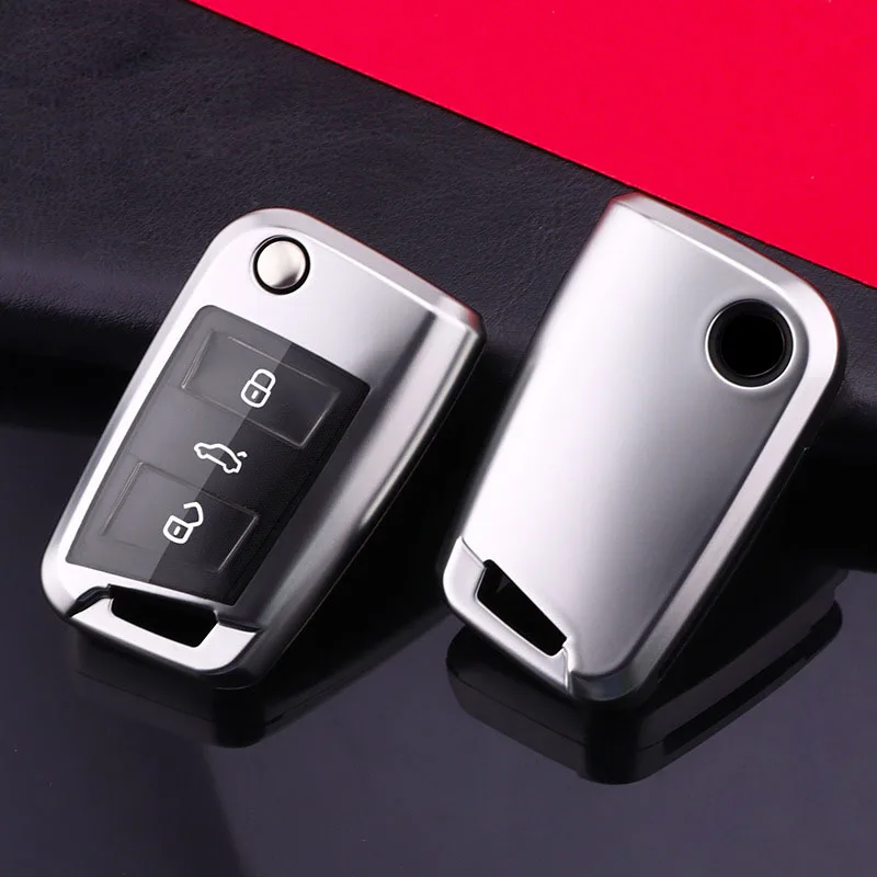 Чехол для автомобильного ключа из ТПУ и поликарбоната защитный чехол Volkswagen VW Golf 7