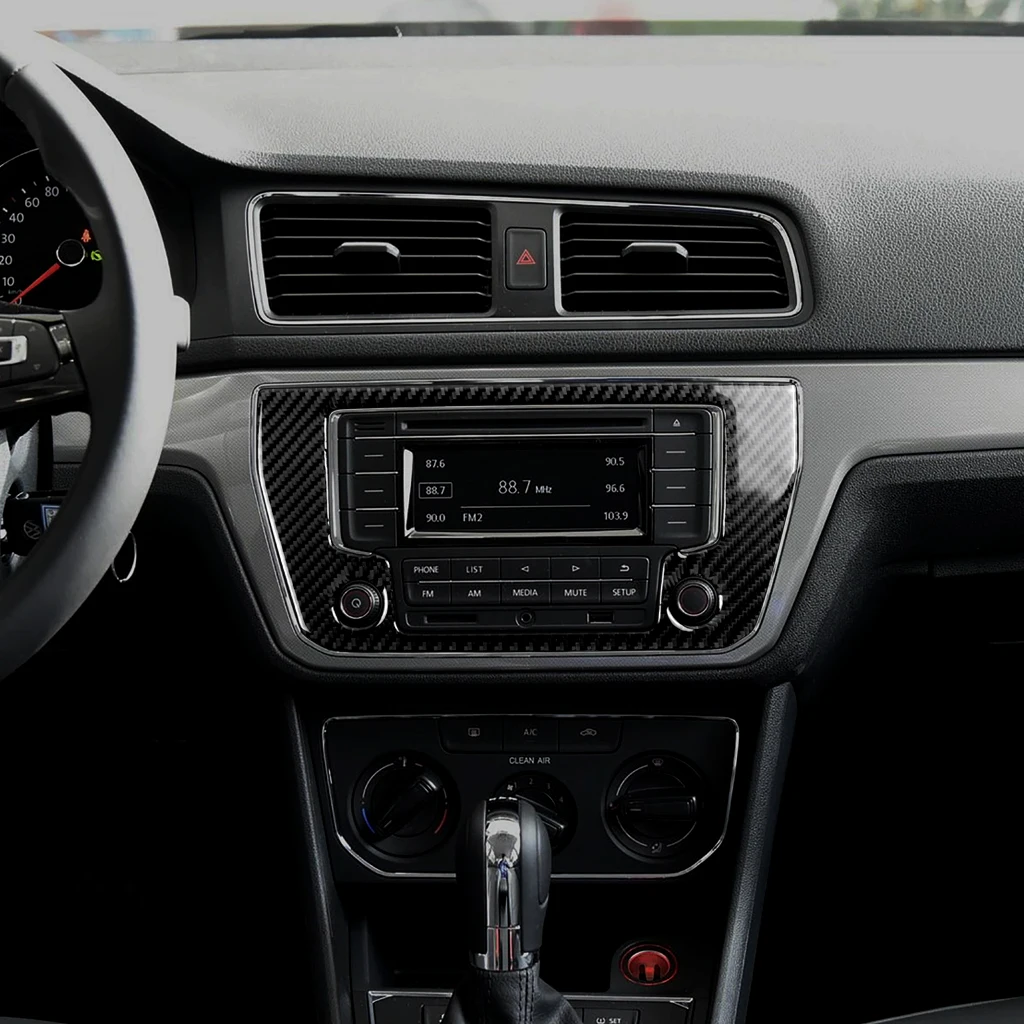 

Carbon Fiber Sticker Car Styling Accessories Central Console Navigator Panel Frame Cover Trim Decoration for VW LAVIDA 2015 -17