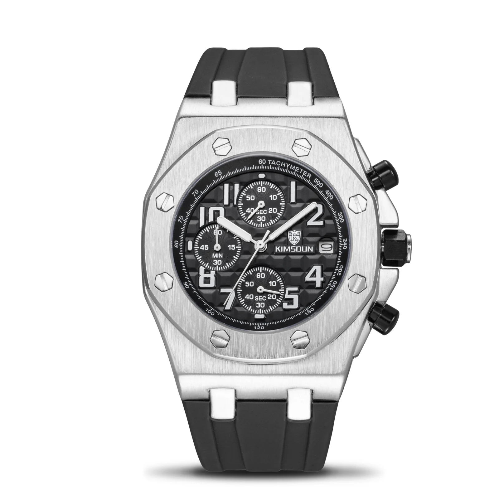 Switzerland Royal Rolexable Japan Miyota кварц модные часы мужские силиконовые три глаза многофункциональные водонепроницаемые reloj mujer
