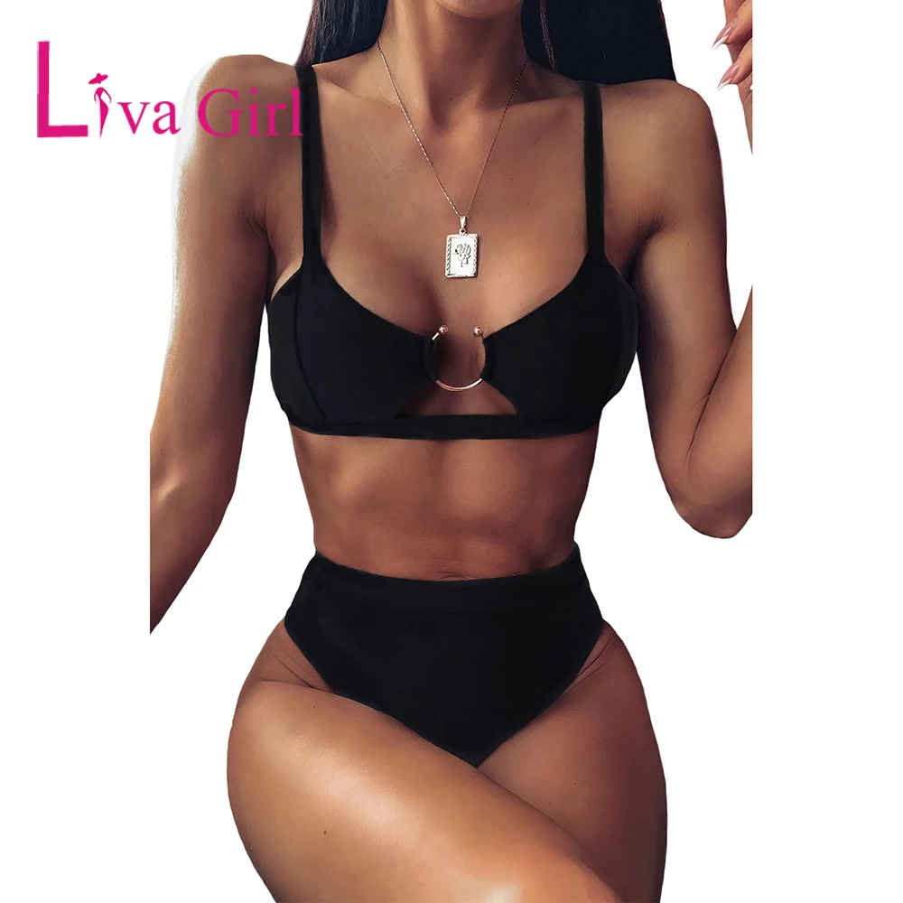 

LIVA GIRL Женская высокая талия бикини женский 2021 летний спортивный костюм для игр с леопардовым узором и принтом Пляжная женская обувь пикантн...
