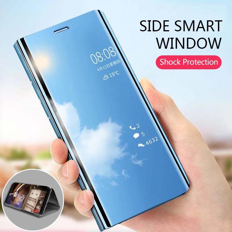 

Coque Flap Case For Samsung Galaxy S20 Ultra S10 7 9 8 Plus Edge Smart Mirror Edge S21 Note 10 9 A51 A71 Flip All-inclusive Case