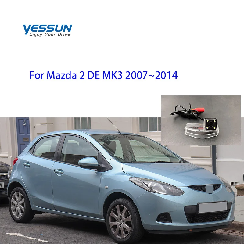 Автомобильная камера заднего вида для Mazda 2 Demio DE MK3 2007 2008 2009 2010 2011 2012 2013 2014 2015 2016