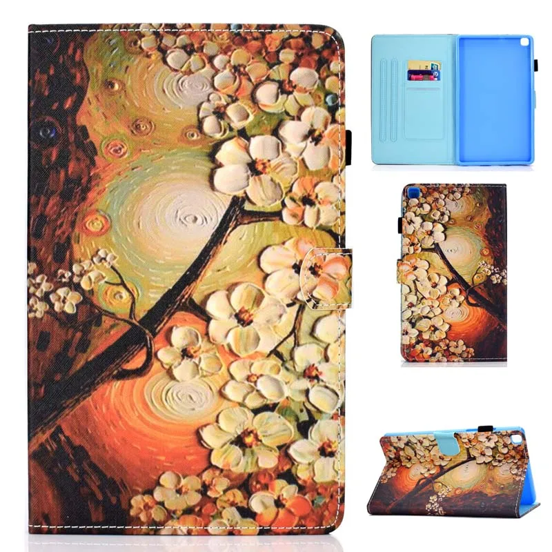 Case Кожаный захлопывающийся Чехол-книжка с подставкой для чехол Funda Обложка, чехол для Samsung Galaxy Tab A 8,0 SM-T290 SM-T295 SM-T297 T290 T295 планшет Coque - Цвет: Case