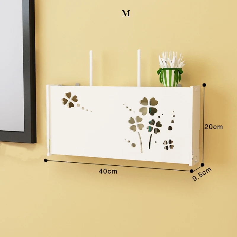 Беспроводной Wi Fi маршрутизатор Коробка Для Хранения ПВХ панель полка настенный