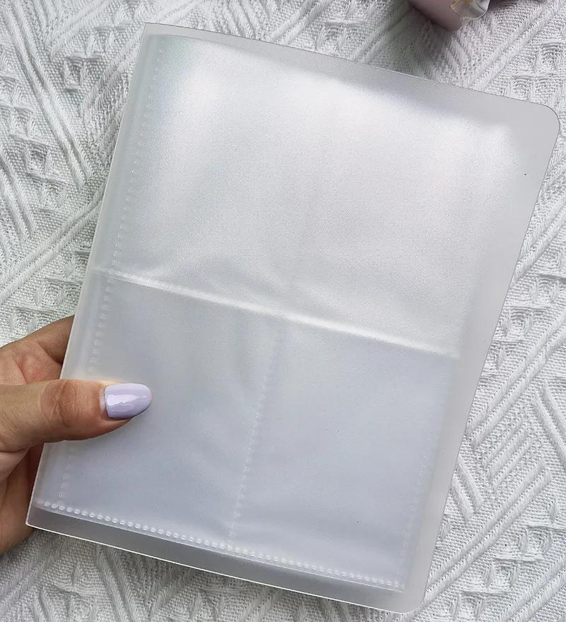 Фотоальбом большой емкости 160 однотонный простой цвет для 3-дюймовой открытки