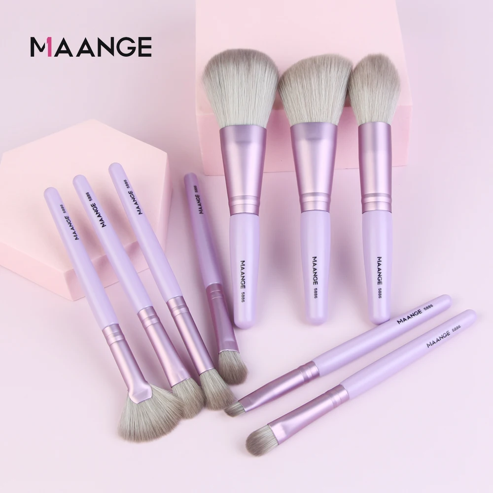 

MAANGE 9/7Pcs 4 Colors Makeup Brushes Set Cosmetic Face Foundation Power Eyeshadow Blush Fashion Eye Shadow Concealer Brush Kit