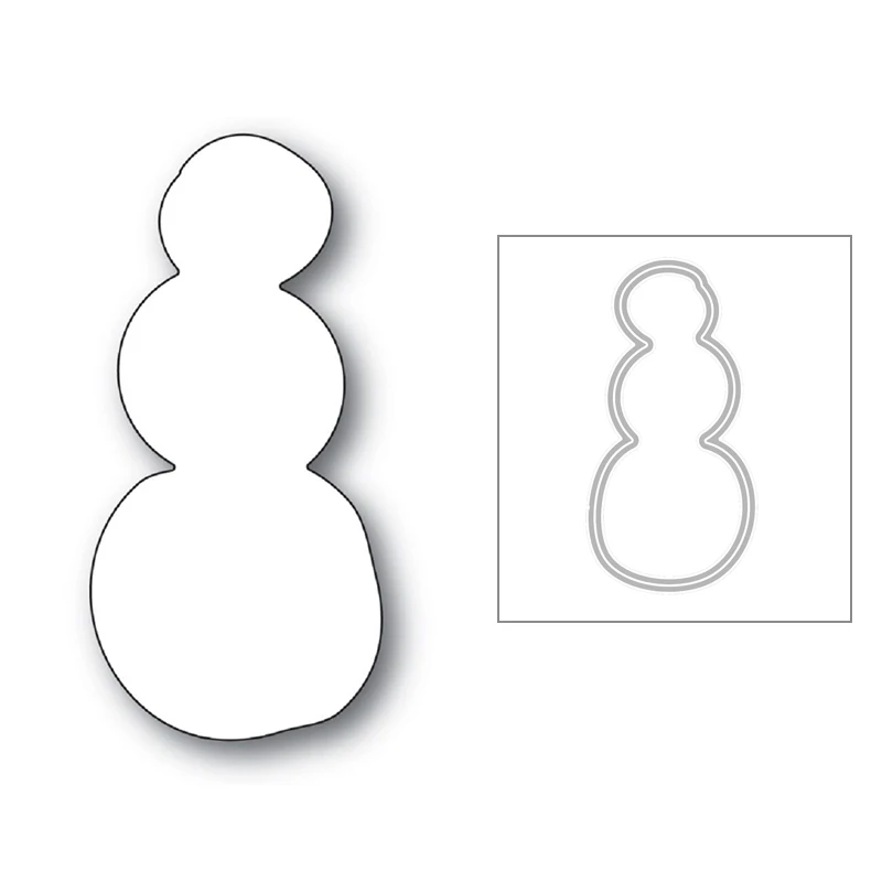 Новинка 2020 металлические Вырубные штампы с изображением снеговика и снежника