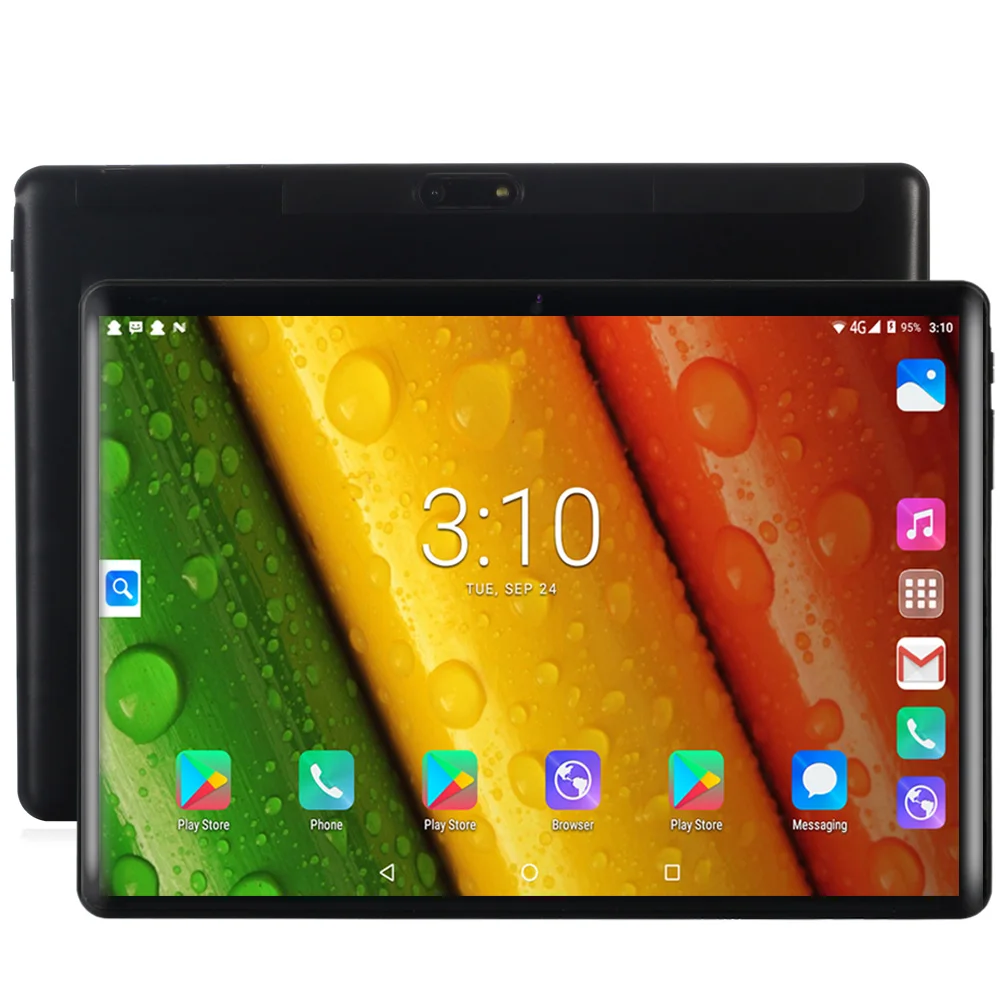 10 1 дюймовые планшеты 2.5D Закаленное стекло Android 7 0 3G/4G четырехъядерный телефонный