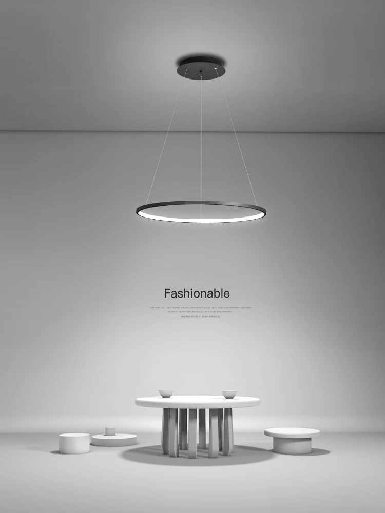 Moderno minimalista lámpara de restaurante led diseñador nórdico sola cabeza blanca/negra Blanco/Negro/marrón habitación lámparas