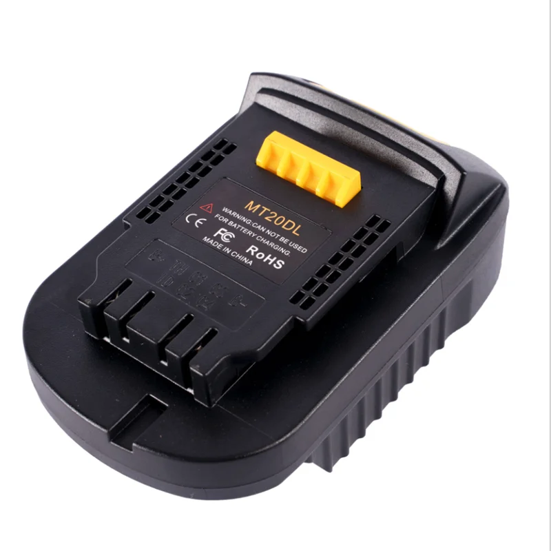 

Mt20Dl Battery Adapter For Makita 18V Bl1830 Bl1860 Bl1815 Li-Ion Battery For Dewalt 18V 20V Dcb200 Li-Ion Battery Wall Light