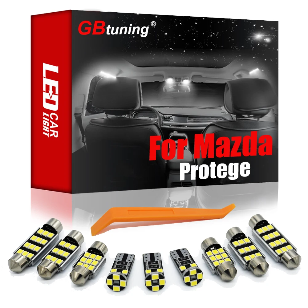 

GBtuning Canbus LED Interior Light Kit For Mazda Protege 1995-2003 Car Dome Auto Bulb Map Reading Room Trunk Lamp Accessories