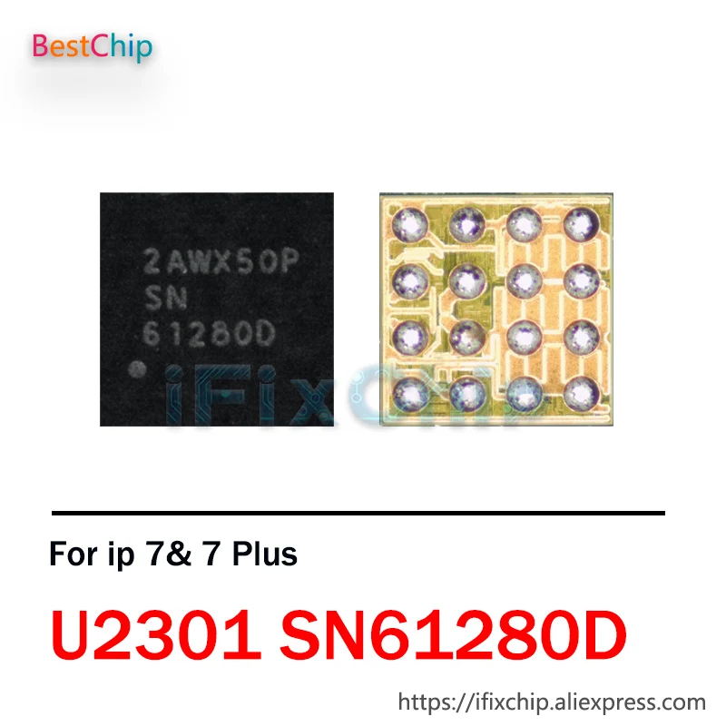 Блок питания SN61280D SN 61280D U2301 для iPhone 7/7 plus/7 plus 16 контактов 10 шт./лот|ic chip|c c |