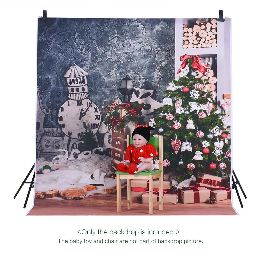 1 5*2 м фото Фон фотографии фоны цифровая печать Рождественская елка подарок