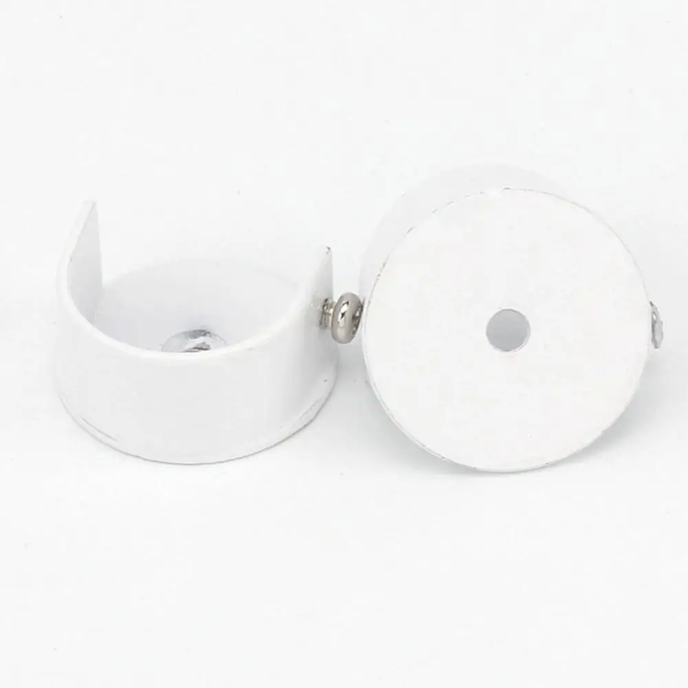 2Pcs 28mm Recessed Curtain Rod Bracket Holder for Window Drapery Wardrobe Pole Surportor | Обустройство дома