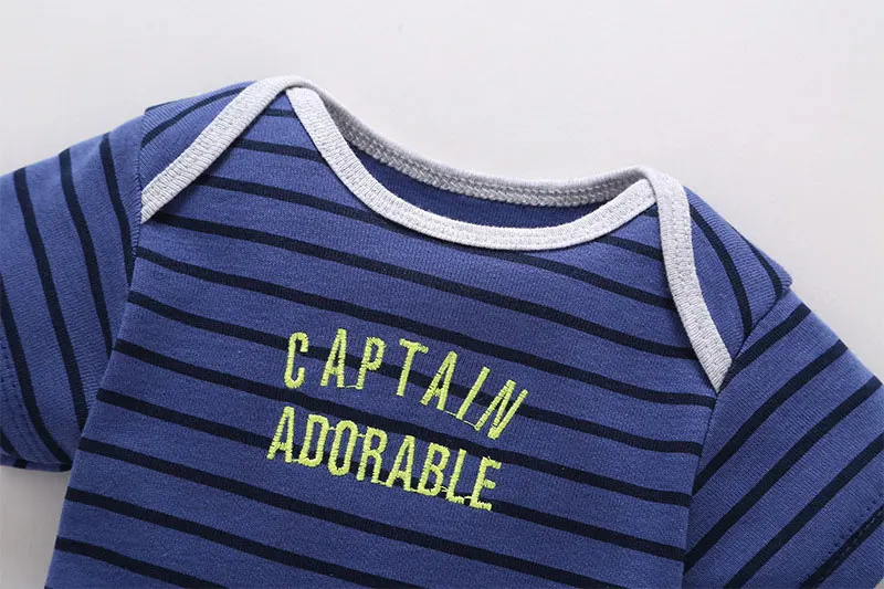 5 шт./Лот детское хлопковое боди с коротким рукавом| |