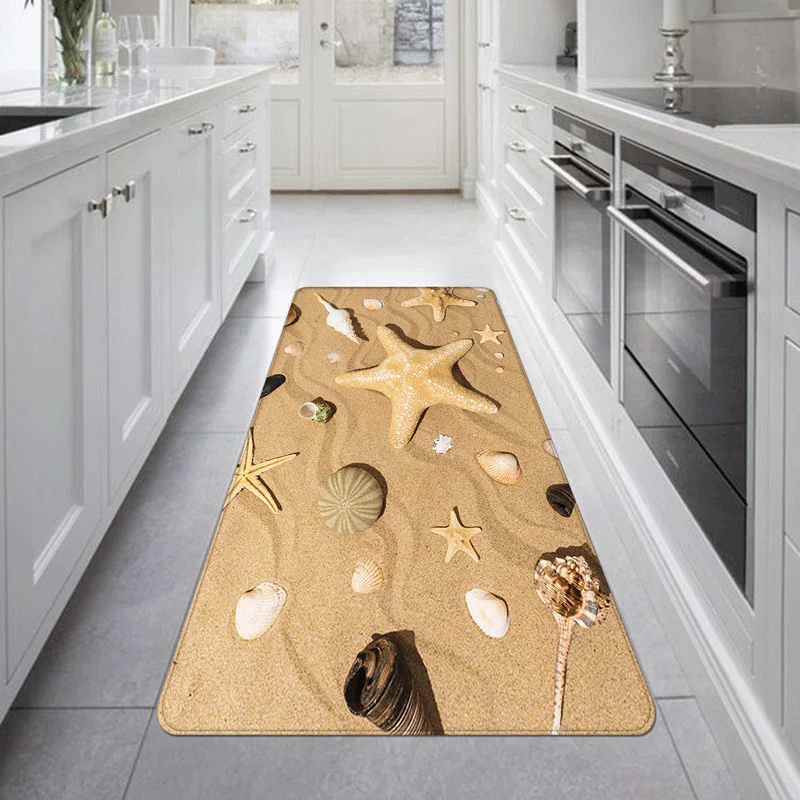 Нескользящий кухонный коврик мягкий водопоглощающий ковер для пола в гостиной