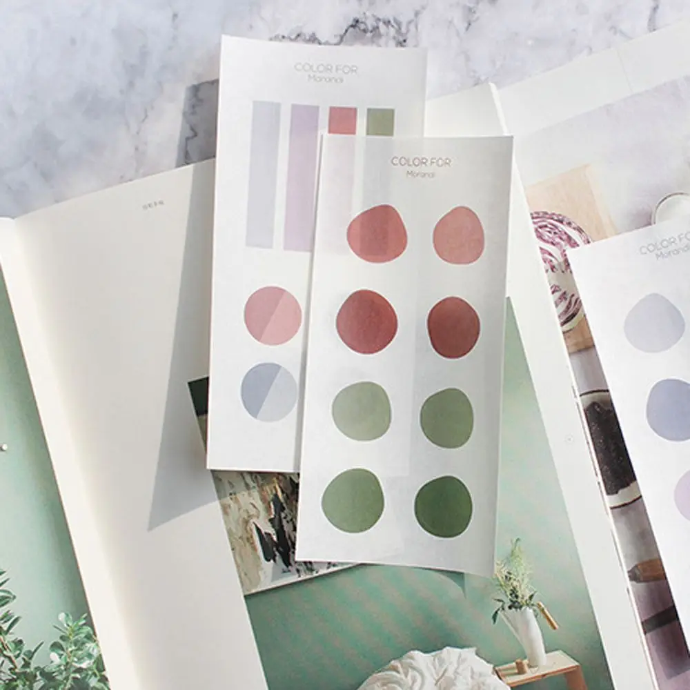 

Цветные нестандартные круглые наклейки Morandi, герметичные этикетки, ручной аккаунт, фотоальбом, дневник, украшения «сделай сам», наклейки, ми...