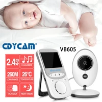new vb605 2 4 inch wireless lcd video baby monitor radio nanny music lullaby ir portable 2 way talk baby camera babysitter safe