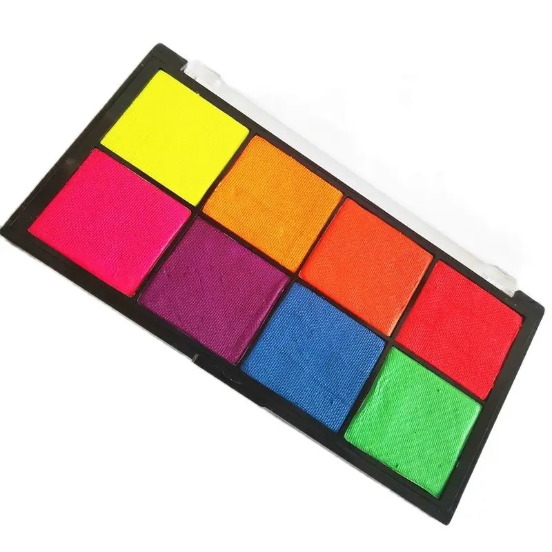 

8 Color Body Art Face Paint Fluorescent Topcoat Cosmetics Family Party Holiday Gifts Add Fun To The Children