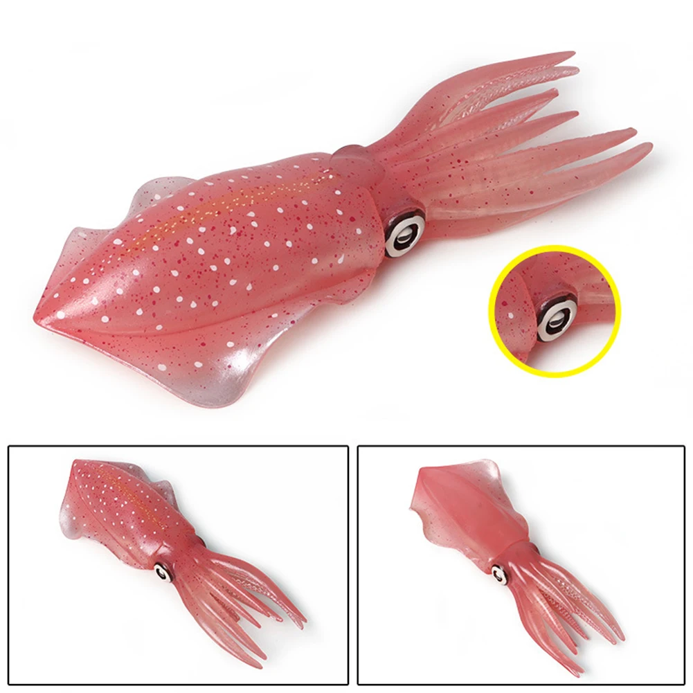 

Kid Toy Squid Model Learning Figurines Realistic Gift Science Desk Decor Party Simulated Sea Life Animal Ornaments Flexible