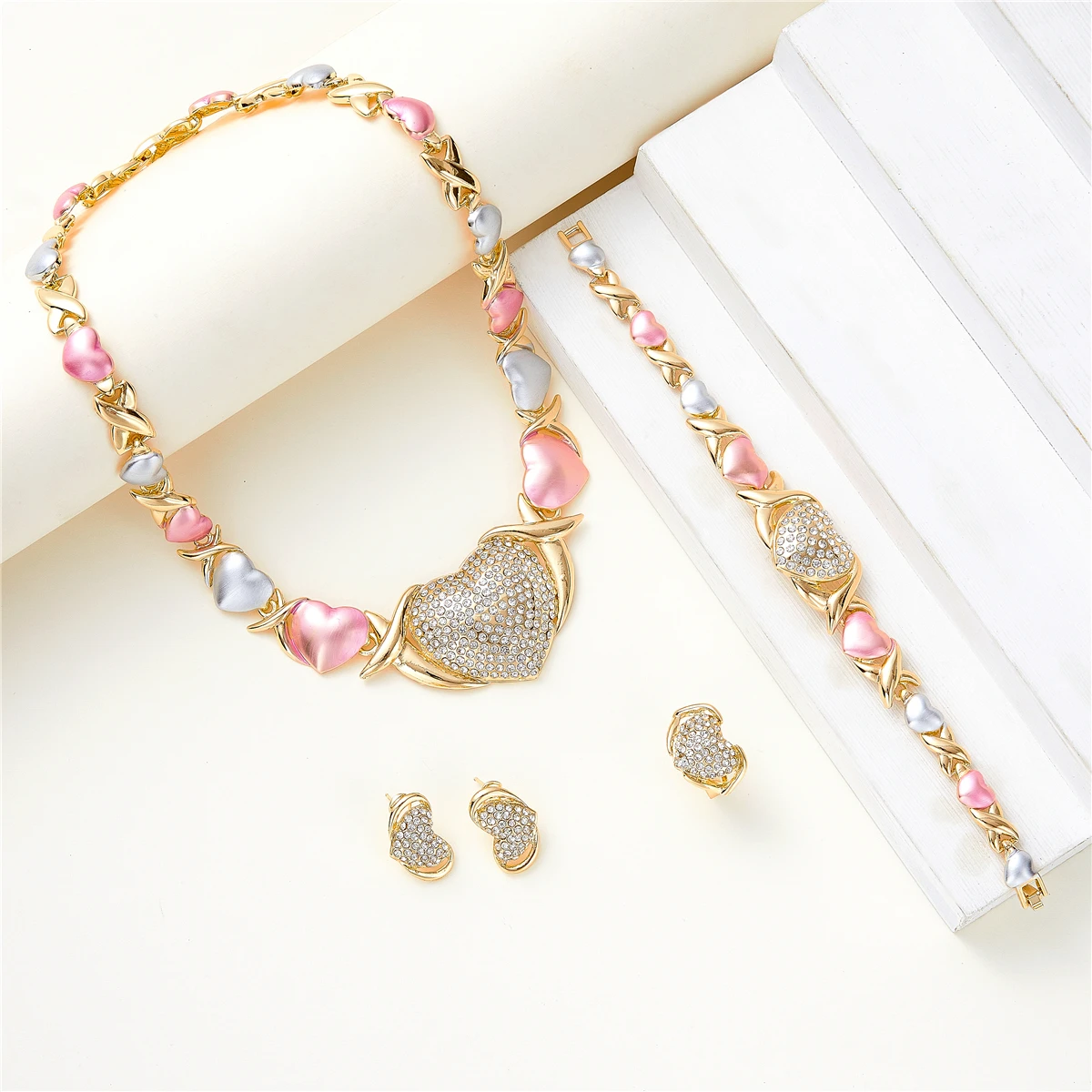 2021 Dec hot I Love you Jewelry XOXO набор украшений для женщин xoxo комплект ожерелья 14kt золото
