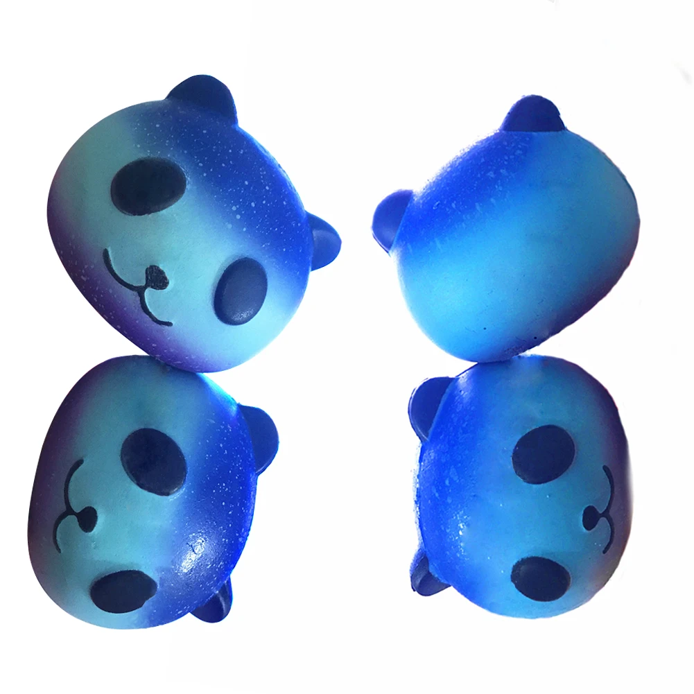 Милый голубой панда крем ароматизированный медленно поднимающийся сжимающий