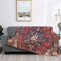 farahan arak west persian rug print blanket bedspread bed plaid cover towel beach thermal blanket luxury beach towel
