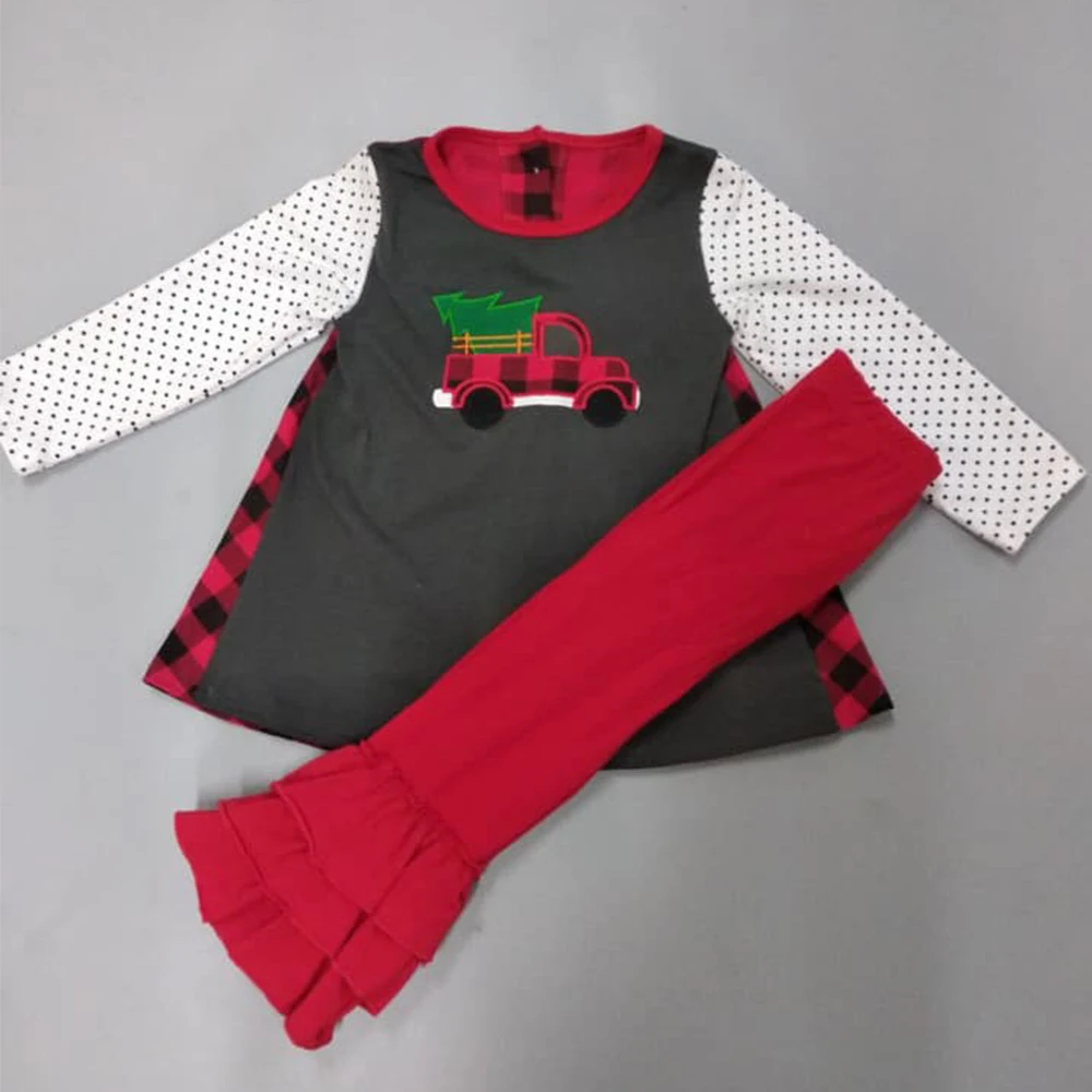 Топы с рюшами для новорожденных девочек Клетчатые праздничные юбки подтяжками