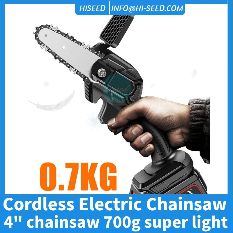 Перезаряжаемые один фонарик цепная пила 4 дюймовый литиевая электрическая