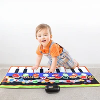 children musical piano mat soft keyboard play carpet crawling rug 10 keys 8 instrument sound floor dance pad educational toys