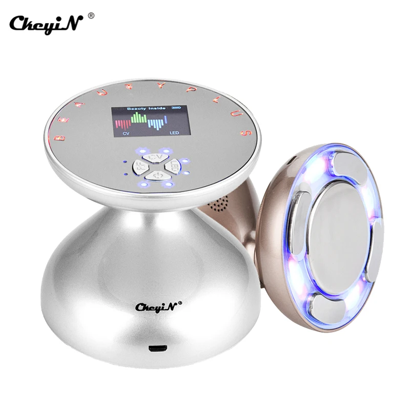 

CkeyiN Ultrasonic Cavitation Slimming Massager IPL RF Anti Cellulite Skin Tightening Face Lifting Body Shaping Massage Equipment