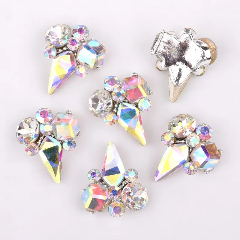 10 шт в упаковке новая с украшением виде кристаллов стеклянный камень яркими