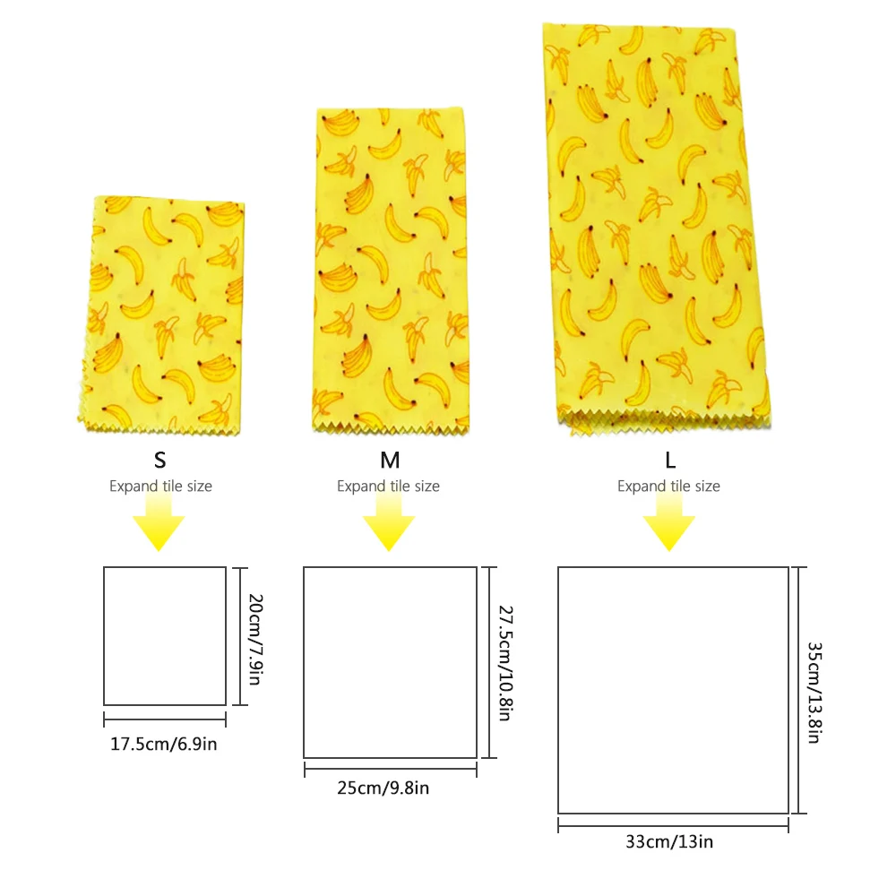 Многоразовые пчелиный воск обертывания пищевого качества свежая Ткань крышки