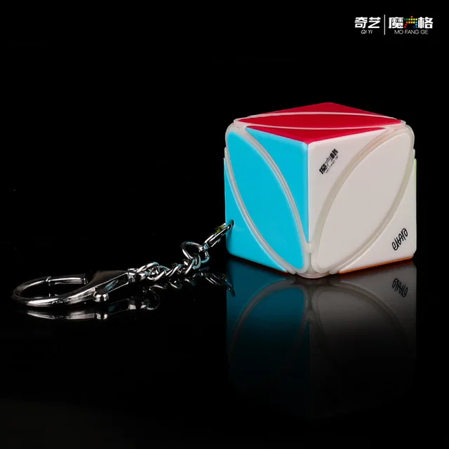 

[Picube]Qiyi IVY Keychain Key Ring Cubes 3x3 Cubes Puzzle Magic Cubes Pyramid Maple Leaf Cubes Bag Ornament Cube Educational Toy