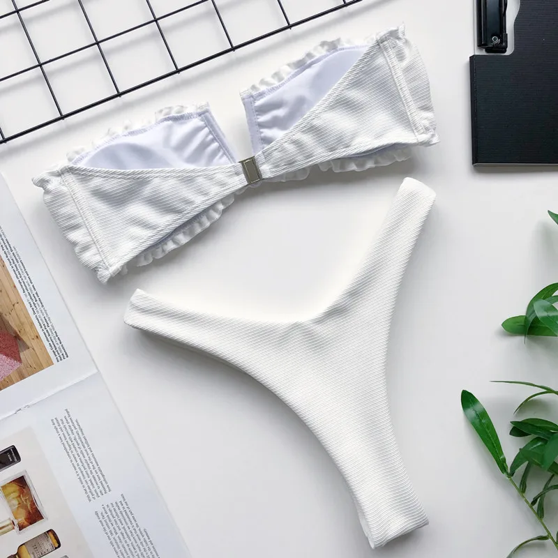 

Sexy Bikini Swimsuit Female Swimwear Women Mini Thong Set for Bathing Suit