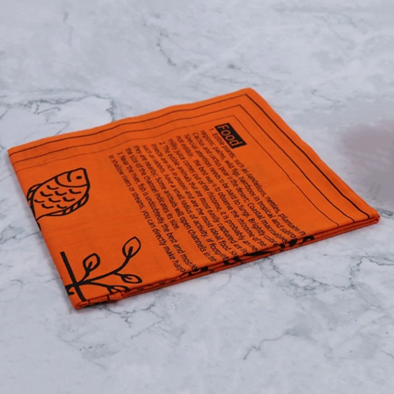 

First Aid Scarf Camping Bandana Square Scarf Survival First Aid Guide Bandage Cotton Headbands Hair Band Wrist Wraps