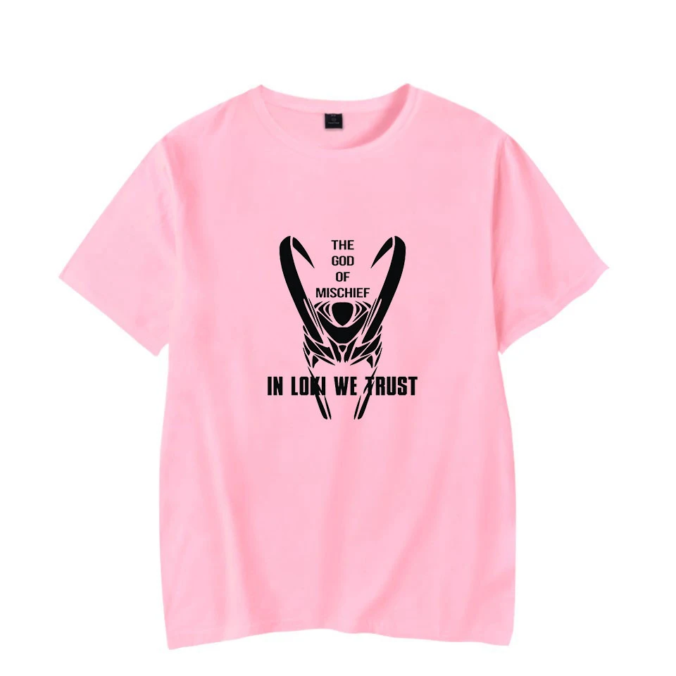 

Популярная Лидер продаж, футболка Loki для мужчин и женщин, летняя модная повседневная свободная футболка с круглым вырезом, Короткие футболк...