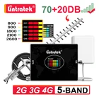 Пятиполосный усилитель сотовой связи LTE B20 800 900 1800 2100 2600 B7 усилитель сигнала GSM 2G 3G 4G 20dBi антенна ретранслятор комплект Lintratek