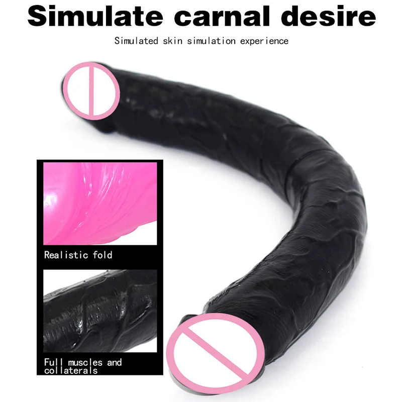 LUUK двойной головной фаллоимитатор 43 см длинный пенис Анальная пробка взрослый
