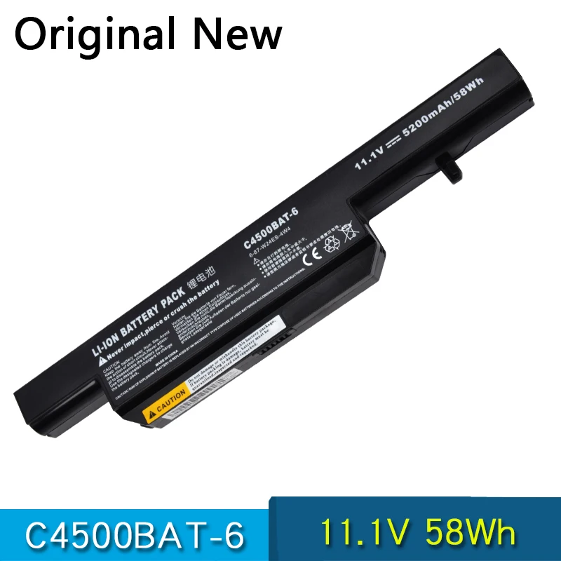Новый оригинальный C4500BAT 6 ноутбук Батарея для Clevo B4100M C4500 B4105 B5100M B5130M W150ER W240C W240HU W250H