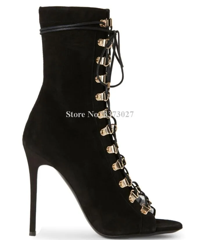 Женские замшевые ботинки на шнуровке зеленые ботильоны большого размера с