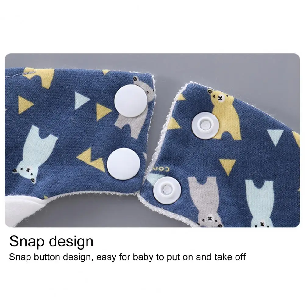 Toalla de Saliva infantil, babero de beb&eacute; con dise&ntilde;o de cuello, transpirable, decorativo, bonito estampado, toalla de Saliva para comedor-4