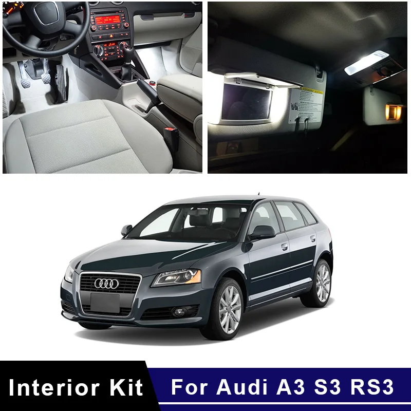 Лампы Canbus светодиодсветодиодный для салона Audi A3 S3 RS3 8L 8P 8 в 1996-2014 | Автомобили и