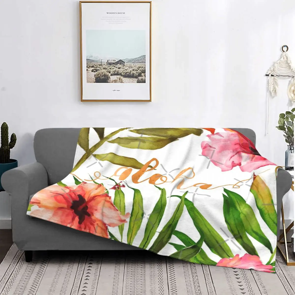 

Aloha-Manta Цветочная Гавайская тропическая, para cama colcha, alfombra a Куадрос, пикник, manta de picicnic, mantas администраторы